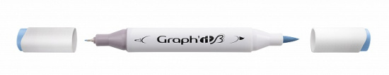 Маркер "GRAPH'IT Brush" двухсторонний на спирт. основе цв.7125 Небесно-голубой